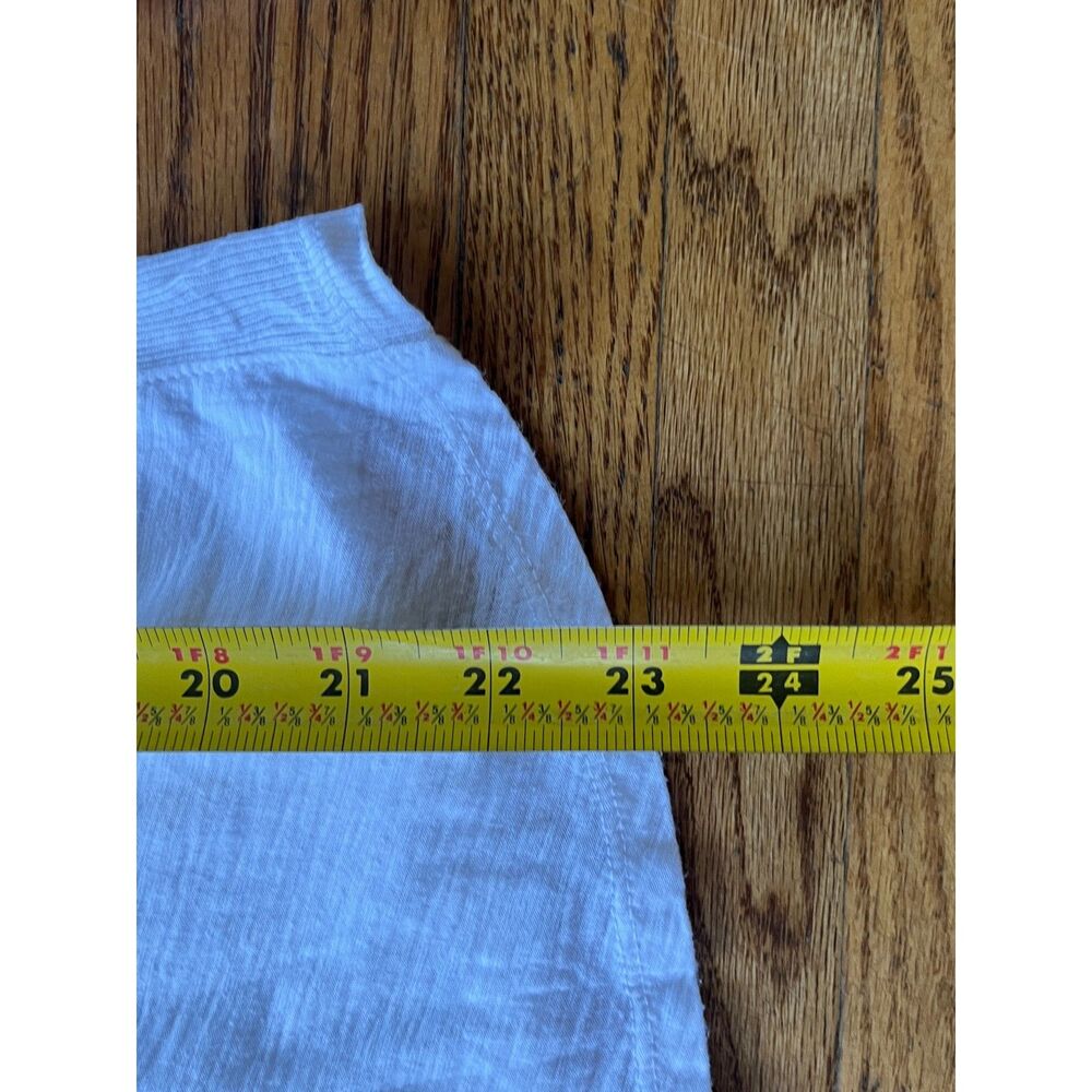 Standard JAMES PERSE White Cotton Button Down Shirt Top   Women's Size 2 Medium - Picture 7 of 10